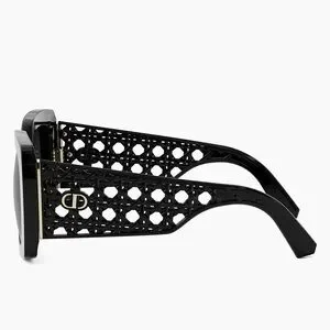 Dior | Accessories | Dior Black Oversized Sunglasses With  display picture 3